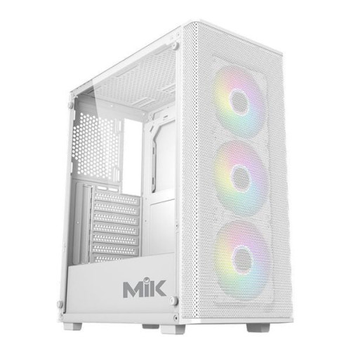 Thùng máy MIK Aion White | Kèm sẵn 3 Fan ARGB