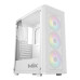 Thùng máy MIK Aion White | Kèm sẵn 3 Fan ARGB