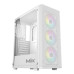 Thùng máy MIK Aion White | Kèm sẵn 3 Fan ARGB
