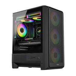 Thùng máy MIK H2 Gaming | M-ATX/ITX, Kính cường lực, Đen
