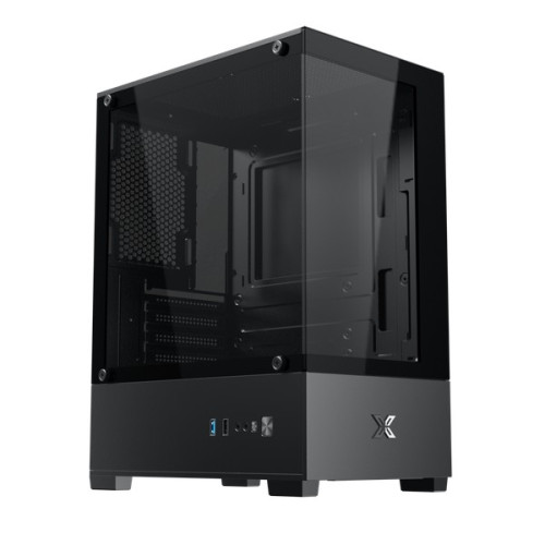 Thùng máy Xigmatek View III | M-ATX/Mini-ITX, 2 Mặt Kính Cường Lực, Đen