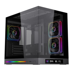 Thùng máy Xigmatek Cloud M DGT 3AF (Kèm sẵn 3 Fan LED) | M-ATX/ITX, Hỗ trợ Rad 360mm, Đen