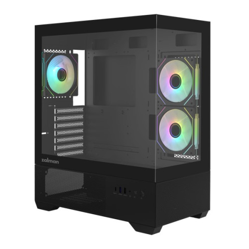 Thùng máy Zalman Chronix V2 (Kèm sẵn 3 Fan) | ATX, Đen