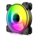 Quạt tản nhiệt PC Coolmoon WF1 | Kit 5 fan 120mm, RGB, Đen