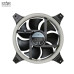 Quạt tản nhiệt PC Hollo | Kit 2 Fan 120mm, RGB, Đen