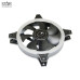 Quạt tản nhiệt PC Hollo | Kit 2 Fan 120mm, RGB, Đen