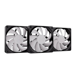 Quạt tản nhiệt PC Hyte Flow FA12 | Kit 3 fan 120mm, Trắng