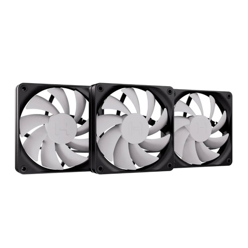 Quạt tản nhiệt PC Hyte Flow FA12 | Kit 3 fan 120mm, Trắng