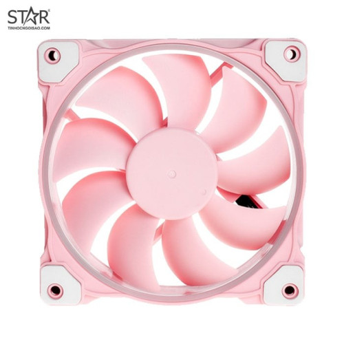 Quạt tản nhiệt PC ID-COOLING ZF-12025 Piglet Pink | Fan lẻ 120mm, Led Hồng, Hồng