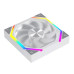 Quạt tản nhiệt PC Leopard Galaxy | Fan lẻ 120mm, ARGB, Gió ngược, Trắng