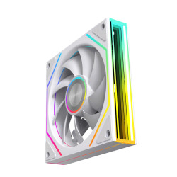 Quạt tản nhiệt PC Leopard Prism 4RS Ultra | Fan lẻ 120mm, ARGB, Trắng