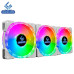 Quạt tản nhiệt PC LovingCool LC‑12025 | Fan lẻ 120mm, ARGB, Trắng