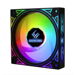 Quạt tản nhiệt PC Loving Cool YF 12025 | Fan lẻ 120mm, ARGB, Đen
