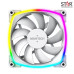 Quạt tản nhiệt PC Montech AX120 PWM | Fan lẻ 120mm, ARGB, Trắng