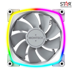 Quạt tản nhiệt PC Montech RX 120 PWM | Fan lẻ 120mm, ARGB, Trắng