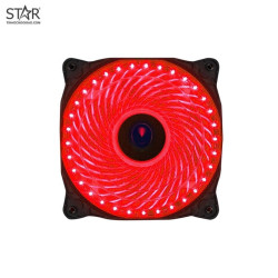 Quạt tản nhiệt PC VSP 33L | Fan lẻ 120mm, Led Đỏ, Đen