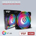 Quạt tản nhiệt PC VSP V306 | Fan lẻ 120mm, RGB, Đen