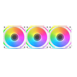 Quạt tản nhiệt PC Xigmatek Starlink Ultra Artic | Kit 3 fan 120mm, ARGB, Trắng
