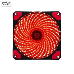 Quạt tản nhiệt PC XYCP 12 | Fan lẻ 120mm, Led Đỏ, Đen
