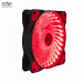 Quạt tản nhiệt PC XYCP 12 | Fan lẻ 120mm, Led Đỏ, Đen