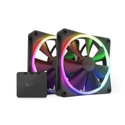Quạt tản nhiệt PC NZXT F140 | Kit 2 fan 140mm, RGB, Trắng