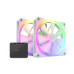 Quạt tản nhiệt PC NZXT F140 | Kit 2 fan 140mm, RGB, Trắng