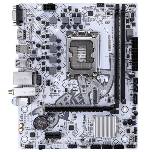 Mainboard Colorful BATTLE-AX H610M-E Wifi V21 White DDR4 | Intel H610, mATX, 2 khe DDR4