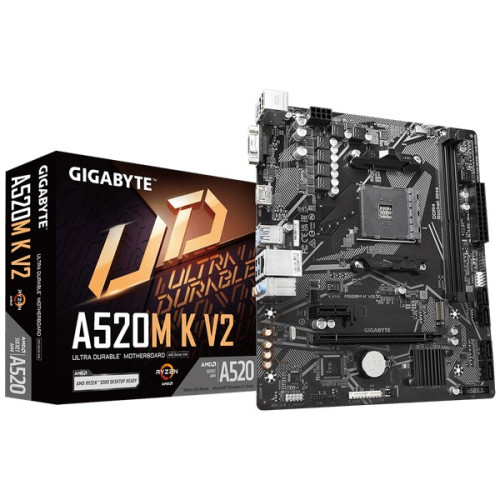 Mainboard Gigabyte A520M K V2 DDR4 | AM4, mATX, 2 khe RAM