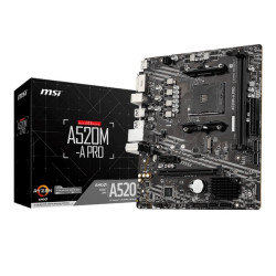 Mainboard MSI A520M-A Pro DDR4 | AM4, mATX, 2 khe RAM