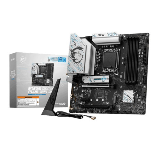 Mainboard MSI B760M Gaming Plus Wifi DDR4 | LGA 1700, mATX, 4 khe RAM