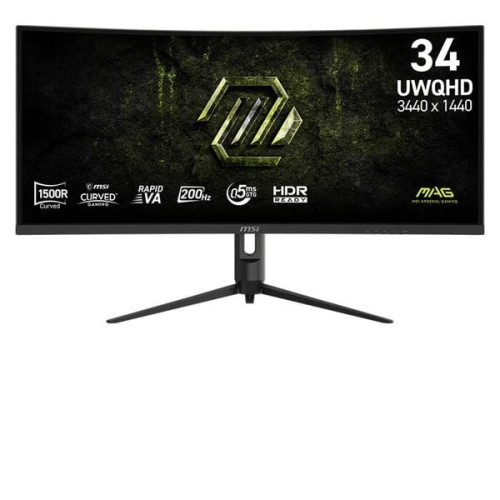 Màn hình Gaming 2K MSI MAG 342CQRF E20 | 34 inch, UWQHD, Rapid VA, 200Hz, 0.5ms, Cong 1500R