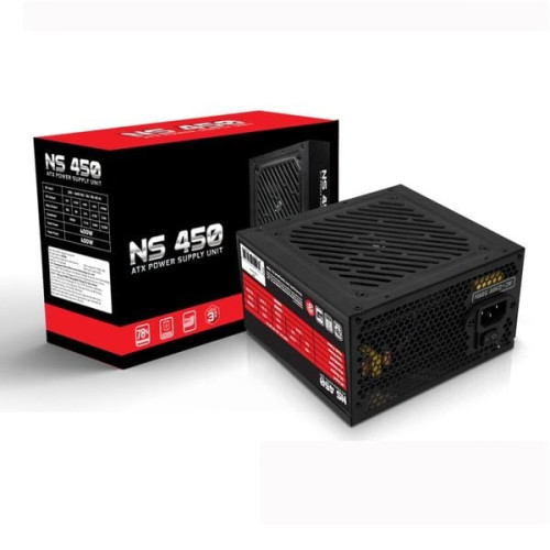 Nguồn máy tính VSP NS450 450W Đen | ATX, Cáp dẹt