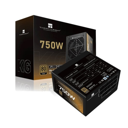 Nguồn máy tính Thermalright KG-750 80 Plus Gold Pcie5.1 - Đen | Full Modular, ATX