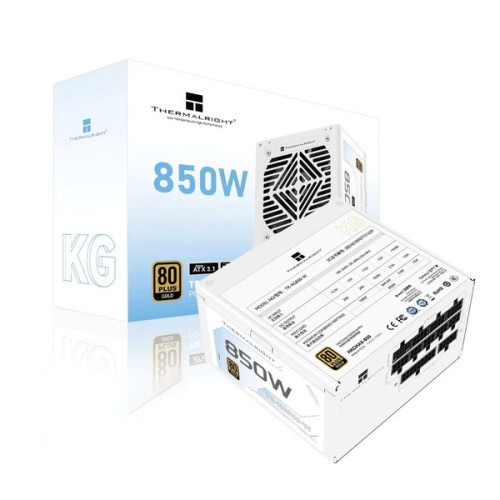Nguồn máy tính Thermalright KG-850-W 80 Plus Gold Pcie5.1 - Trắng | Full Modular, ATX