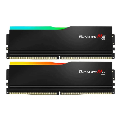 RAM PC G.SKILL Ripjaws M5 32GB RGB DDR5 Black | (2x16GB), 5200MHz, Intel/AMD F5-5200J4040A16GX2-RM5RK