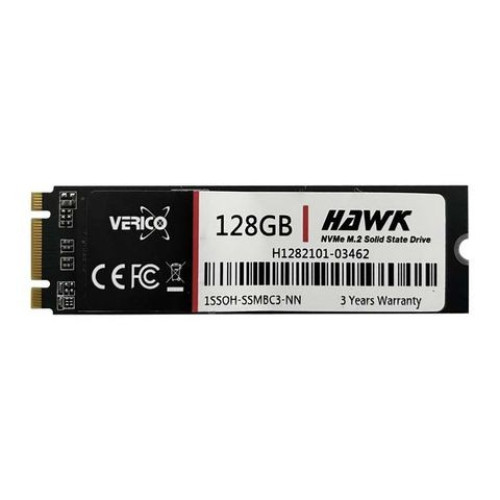 Ổ cứng SSD Verico Hawk 128GB | PCIe Gen3 x2 NVMe, M.2 2280 (1SSOH-SSMBC3-NN)