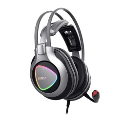 Tai nghe Gaming Zidli ZH-A10 | Có dây, Over-ear, RGB, Xám - Đen