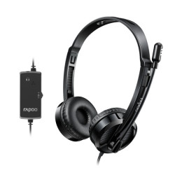 Tai nghe Rapoo H120 Stereo | Có dây, On-ear, Đen