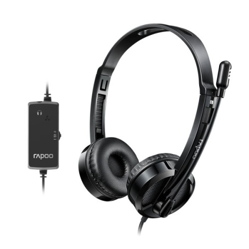 Tai nghe Rapoo H120 Stereo | Có dây, On-ear, Đen