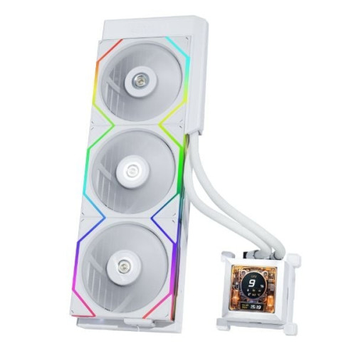 Tản nhiệt nước Leopard UltraFlow 360 ARGB LCD 7 inch | AIO 360mm, 320W, Trắng