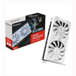 Card màn hình (AMD) UNIKA Blizzards White RX 7600 8GD6 V2 | 8GB GDDR6, 128-bit, 3 Fan, Trắng