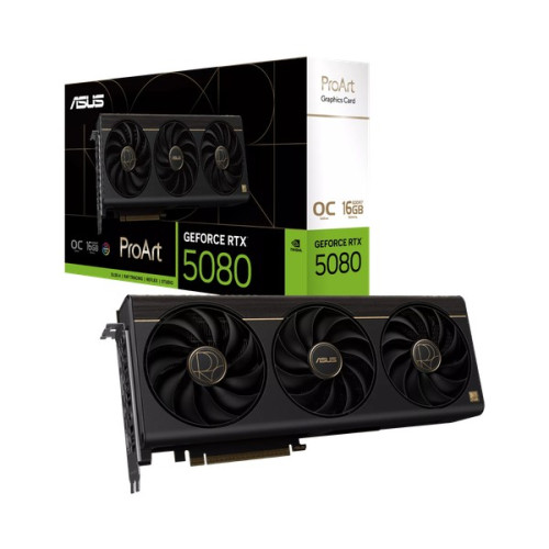 Card màn hình ASUS ProArt GeForce RTX 5080 OC 16GB GDDR7 (PROART-RTX5080-O16G) | 16GB GDDR7, OC Edition, 10752 CUDA