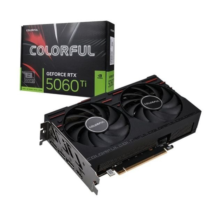 Card màn hình Colorful GeForce RTX 5060 Ti Gaming DUO 8GB-V | 8GB GDDR7, 3x DisplayPort, HDMI