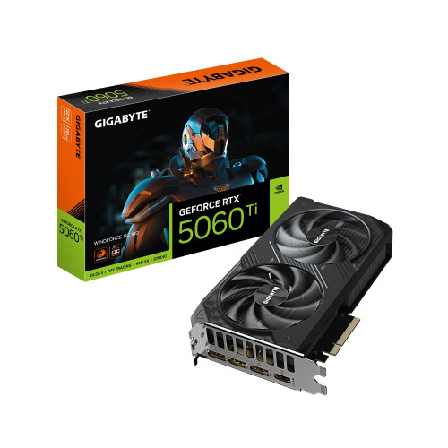 Card màn hình NVIDIA GeForce RTX 5060 Ti Gigabyte WINDFORCE OC | 16GB GDDR7, 4608 CUDA, 650W