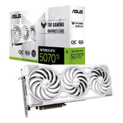 Card màn hình Asus RTX 5070Ti TUF OC White Gaming (Tuf-Rtx5070Ti-O16G-White-Gaming) | 16GB GDDR7, 8960 CUDA, 850W