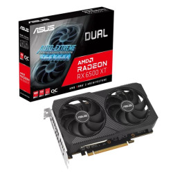 Card màn hình AMD Radeon RX 6500 XT ASUS Dual OC | 4GB GDDR6, 1024 SP, 500W