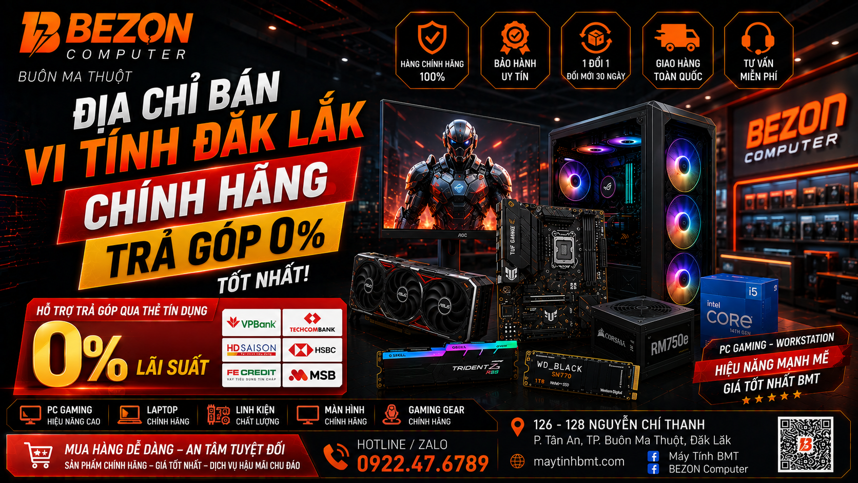 Địa Chỉ Bán Vi Tính Đắk Lắk Chính Hãng, Trả Góp 0% Tốt Nhất