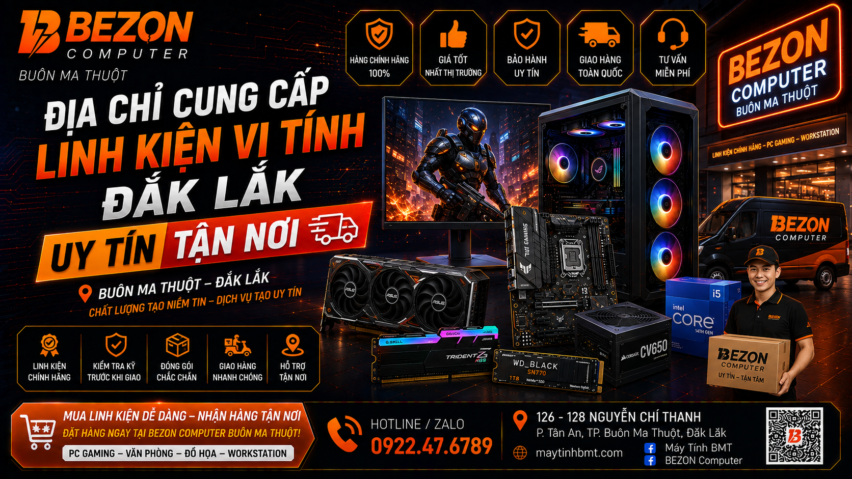 Địa Chỉ Cung Cấp Linh Kiện Vi Tính Đắk Lắk Uy Tín Tận Nơi