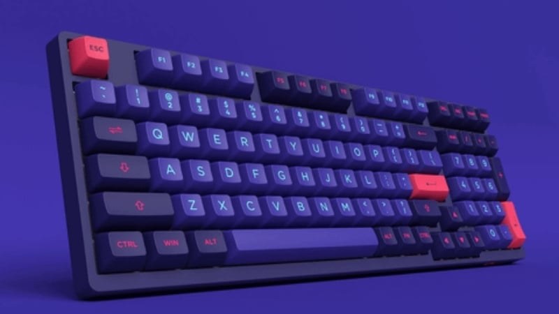 Bàn phím cơ AKKO 3098 Neon có cổng kết nối USB Type-C, đa dạng tính năng