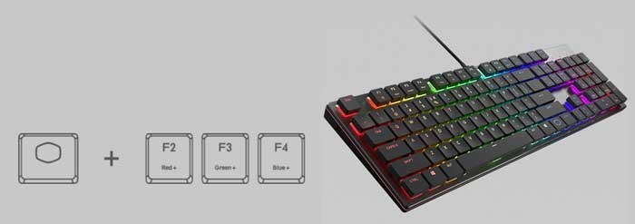 Bàn Phím Cơ Cooler Master SK622 Space Gray Low Profile Red Switch RGB TKL Wireless (Đen)